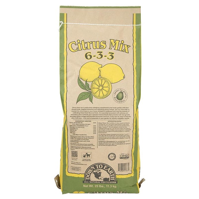 Citrus Mix Fertilizer 6-3-3 (25 Lb Bag)