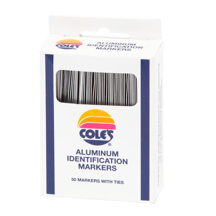 Cole's Aluminum Plant Tags (Box of 50)