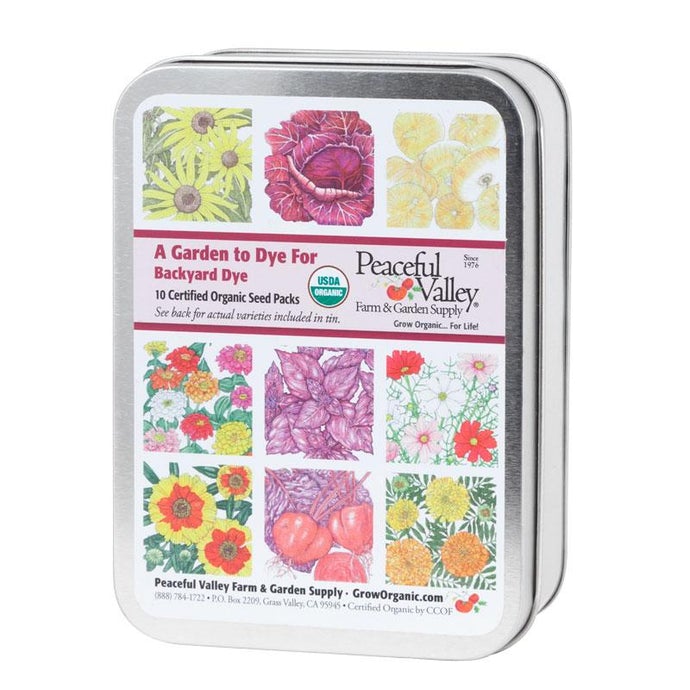 Gift Seed Tin - A Garden To Dye For Collection