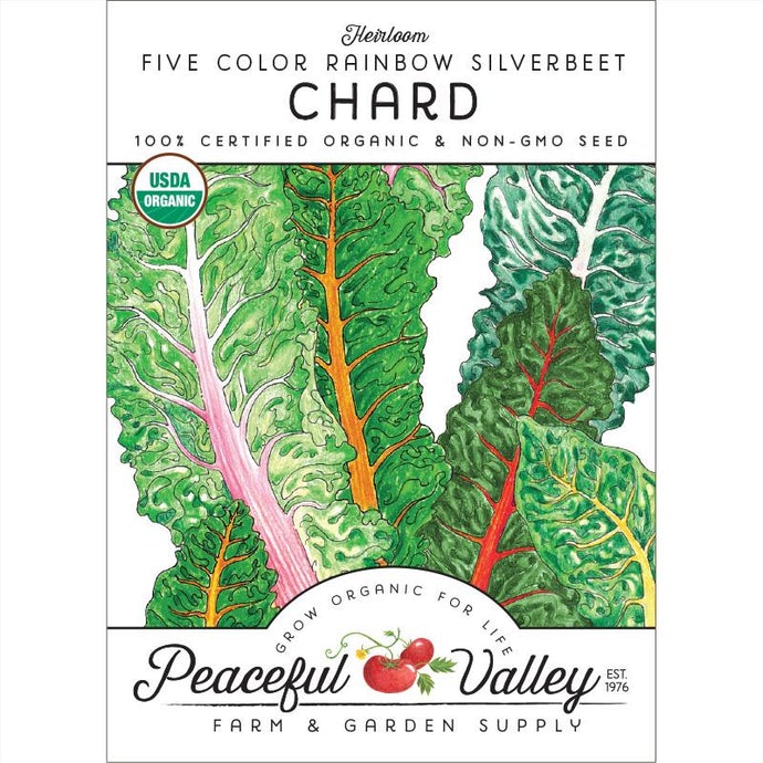 Organic Chard, Five Color Silverbeet