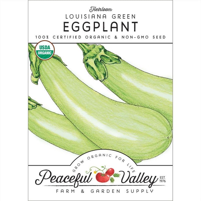 Organic Eggplant, Louisiana Green