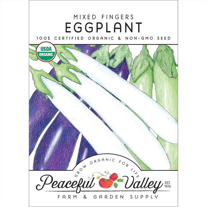 Organic Eggplant, Mixed Fingers