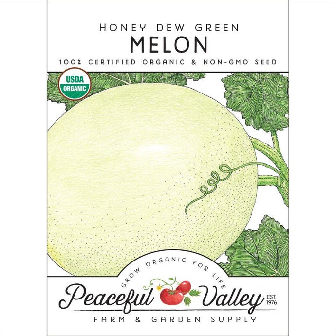 Organic Melon, Honeydew Green Flesh