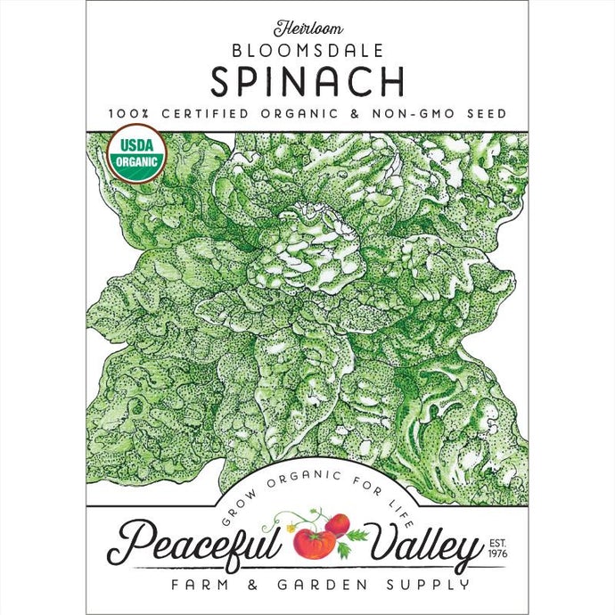  Organic  Spinach  Bloomsdale-pack 