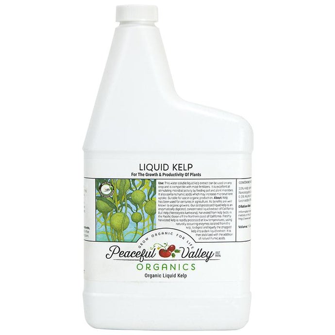 Peaceful Valley Organics Liquid Kelp 1 quart bottle