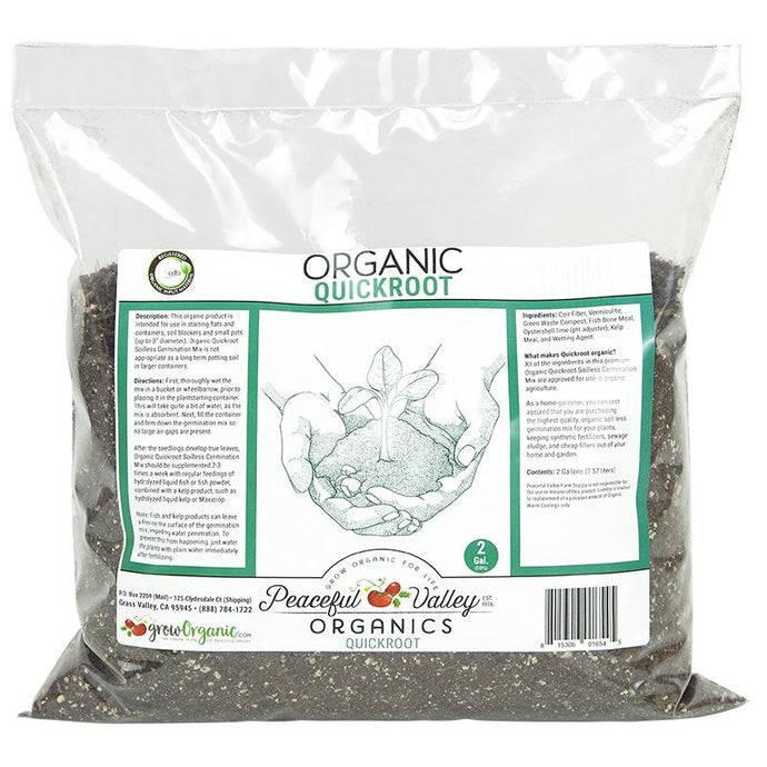 Peaceful Valley Organic Quickroot Soilless Germination Mix (2 Gal)