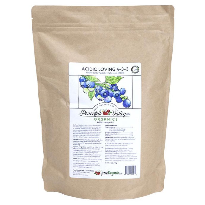 Peaceful Valley Organics Acidic Loving 4-3-3 (4 lb)