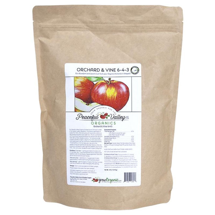 Peaceful Valley Organics Orchard and Vine 6-4-3 (4 lb)