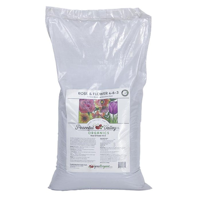 Peaceful Valley Organics Rose and Flower 4-6-3 (25 lb)